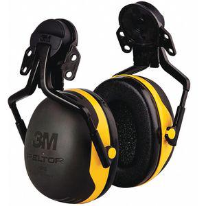 3M X2P5E Hard Hat Mounted Ear Muffs, 24dB, Black, Yellow | CD2LHX 52JH56