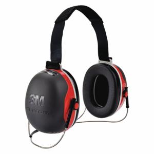 3M X3B Ear Muffs, Behind-The-Neck Earmuff, Passive, 28 Db Nrr, Abs/Polyurethane, Black/Red | CN7UCX 475M49