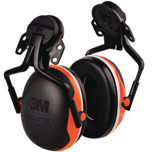 3M X4P5E-OR Hard Hat Mounted Ear Muffs, 25dB, Orange | CD2LHY 52JH57