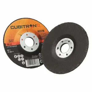 3M XC991079895 Depressed Center Wheels, 4 Inch Dia, 3/8 Inch Hole, Ceramic, Type 27, Cubitron Ii | CN7UAC 40LE82