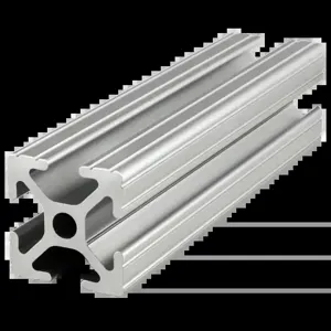 80/20 1010-97 Extrusion, 4 Open T-Slot, 97 Inch Length, Aluminum, Clear | AC3BNB 2RCP9