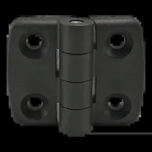 80/20 12126 Hinge, 4 Hole, 30 ft. lbs., Nylon PA Glass Fiber Reinforced, Black | AE4EXH 5JRL0