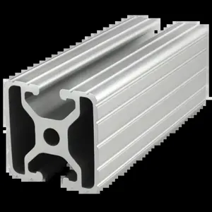 80/20 1504-145 Extrusion, 2 Opposite Open T-Slot, 145 Inch Length, Aluminum, Clear | AF8ZUF 29NZ77