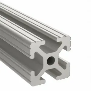 80/20 1515-48 Extrusion, 4 Open T-Slot, 48 Inch Length, Aluminum, Clear | AF8ZUG 29NZ78