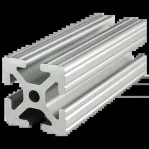 80/20 1515-97 Extrusion, 4 Open T-Slot, 97 Inch Length, Aluminum, Clear | AE4FFV 5JTC8