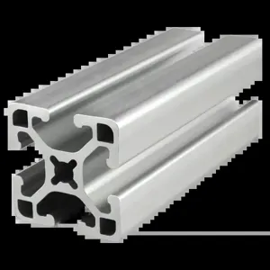 80/20 1515-LS-72 Extrusion, Lite Smooth, 4 Open T-Slot, 72 Inch Length, Aluminum, Clear | AE4FFL 5JTC0