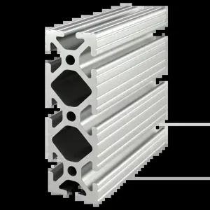 80/20 1545-72 Extrusion, 8 Open T-Slot, 72 Inch Length, Aluminum, Clear | AE4FFP 5JTC3