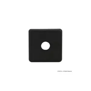 80/20 2015-PLAIN End Cap Black, With Push Insert | CN7WQM 63PC97