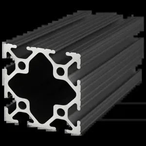 80/20 2020-BLACK-145 Extrusion, 8 Open T-Slot, 145 Inch Length, Aluminum, Black | AF8ZTV 29NZ67