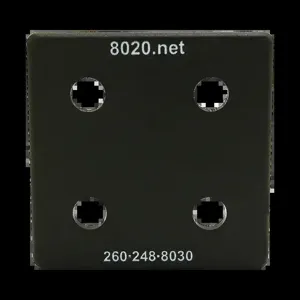 80/20 2028-2 End Cap, 2 x 1/8 x 2 Inch Size, ABS, Black | AE4EVP 5JRG0