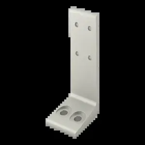 80/20 2417 Base Plate, Floor Mount, 3 Inch Width, Aluminum, Clear | AA7XTU 16U343