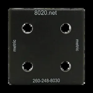 80/20 25-2028-2 End Cap, 50mm x 3mm x 50mm, ABS, Black | AE4EVH 5JRF4