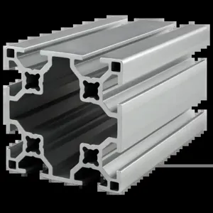 80/20 30-6060-4M Extrusion, 8 Open T-Slot, 4m Length, Aluminum, Clear | AF8ZUP 29NZ87