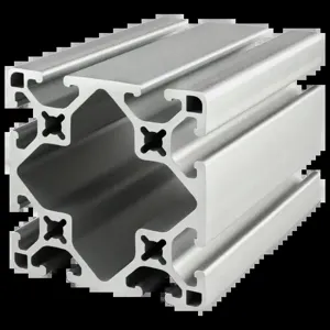 80/20 3030-LS-72 Extrusion, Lite Smooth, 8 Open T-Slot, 72 Inch Length, Aluminum, Clear | AE4FFR 5JTC5