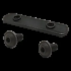 80/20 3355-6 FBHSCS and Double Slide-In Economy T-Nut, 5/16-18 x 0.687 Thread, Zinc, Black | AC3BNW 2RCT9