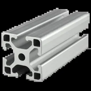 80/20 40-4040-LITE-6M Extrusion, Lite, 4 Open T-Slot, 6m Length, Aluminum, Clear | AE4FCB 5JRZ9