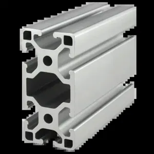 80/20 40-4080-LITE-4M Extrusion, Lite, 6 Open T-Slot, 4m Length, 80mm Height, Aluminum, Clear | AE4FBM 5JRY6