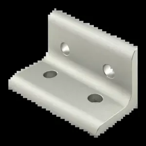 80/20 40-4303 Inside Corner Bracket, 4 Hole, 40mm x 76mm x 40mm, Aluminum, Clear | AE4EZV 5JRU7