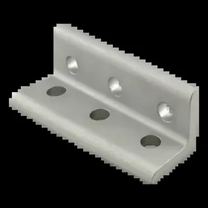 80/20 4015 Inside Corner Bracket, 6 Hole, 1 x 2-7/8 x 1 Inch Size, Aluminum, Clear | AE4EZY 5JRV0