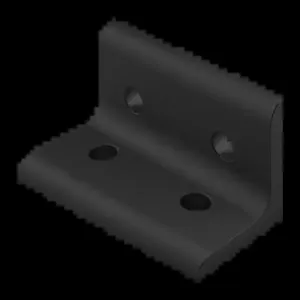 80/20 4303-BLACK Inside Corner Bracket, 4 Hole, 1-1/2 x 2-13/16 x 1-1/2 Inch Size, Aluminum | AF8ZVR 29PA13