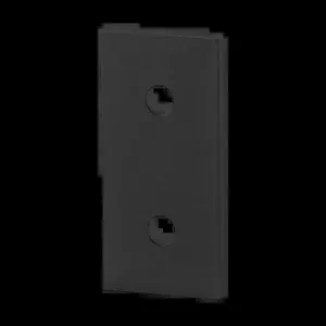 80/20 4307-BLACK Flat Plate, Straight, 2 Hole, 1/4 x 1-1/2 x 3 Inch Size, Aluminum, Black | AF8ZVP 29PA11