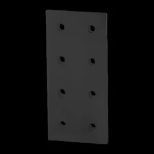 80/20 4365-BLACK Black 15 S 8 Hole Joining Plate | CN7WRN 63PY62