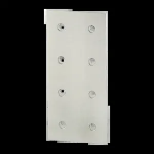 80/20 40-4365 Flat Plate, Rectangular, 8 Hole, 6 mm x 80 mm x 160 mm, Aluminum | AE4EYU 5JRR3