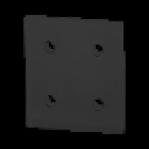 80/20 4367-BLACK Flat Plate, Square, 1/4 x 3 x 3 Inch Size, Aluminum, Black | AF8ZVM 29PA09