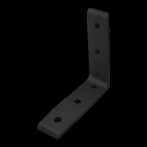 80/20 4413-BLACK Inside Corner Bracket, 6 Hole | CV4MPN 63PY98