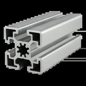 80/20 45-4545-6M Extrusion, 4 Open T-Slot, 6m Length, Aluminum, Clear | AE4FFD 5JTA3