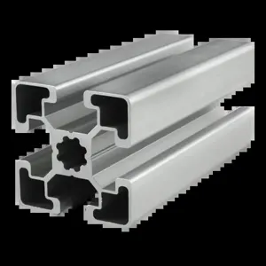 80/20 45-4545-LITE-6M Extrusion, Lite Surface, 4 Open T-Slot, 6m Length, Aluminum, Clear | AE4FFE 5JTA4