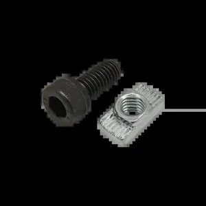 80/20 75-3600-6 BHSCS with Standard Drop-In T-Nut, M6 x 12mm, Zinc, Bright | AE4EWL 5JRJ0