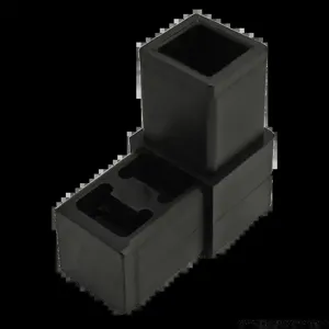 80/20 9220 Corner Connector, 2 Way, Quick Frame, 2-1/8 x 2-1/8 Inch Size, Nylon, Black | AA8JRL 18G638