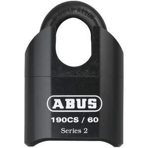 ABUS 190CS/60 Kombinations-Vorhängeschloss unten Schwarz/Silber | AG9CFN 14J898