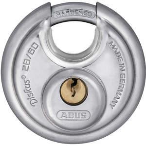 ABUS 28/60 KD Economy Disk Padlock 1/2 Inch H KD Silver | AF2NQK 6WNY5