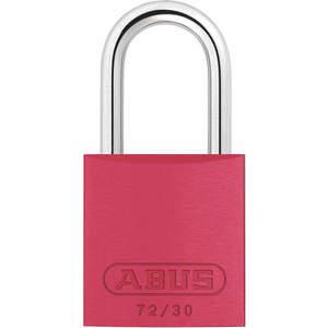 ABUS 72/30 KD Vorhängeschloss mit Schlüssel, gehärteter Stahl, Rot | AG2NCV 31NF30