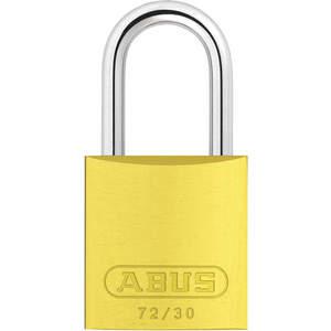 ABUS 72/30 KD Vorhängeschloss mit Schlüssel, gehärteter Stahl, gelb | AG2NCX 31NF32