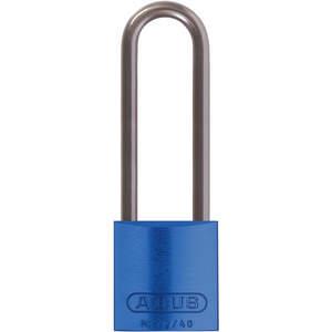 ABUS 72 HB/40–75 KD blaues Lockout-Vorhängeschloss mit unterschiedlichem Schlüssel, blau, 1/4 Zoll Durchmesser | AE6PZG 5UKL1