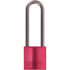 ABUS 72 HB/40–75 KD rotes Lockout-Vorhängeschloss mit unterschiedlichem Schlüssel, rot, 1/4 Zoll Bügeldurchmesser | AE6PZE 5UKK9