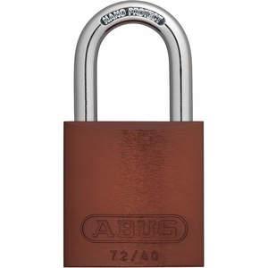 ABUS 72/40 KD Braunes Lockout-Vorhängeschloss mit unterschiedlichem Schlüssel, Braun, 1/4 Zoll. Durchmesser | AE6QBE 5UKT5