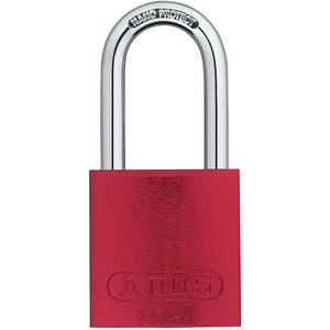 ABUS 72 HB/40–40 KD rotes Lockout-Vorhängeschloss mit unterschiedlichem Schlüssel, rot, 1/4 Zoll Bügeldurchmesser | AE6PZX 5UKN5