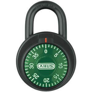 ABUS 78/50 Green Combination Padlock Front Black/Silver | AG9CFT 14J903
