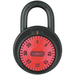 ABUS 78/50 Rotes Zahlenschloss vorne schwarz/silber | AG9CFQ 14J901