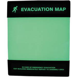 ACCUFORM SIGNS DTA238 Evakuierungskartenhalter 8-1/2 Zoll x 11 Zoll | AF6LET 19TZ53
