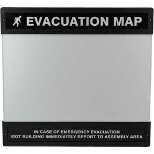ACCUFORM SIGNS DTA241 Evacuation Map Holder 11 Inch x 17 Inch | AF6LEU 19TZ54