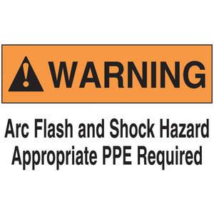 ACCUFORM SIGNS LELC323 Label 3-1/2 x 5 Warning Arc Flash And | AC6TJH 36A932