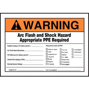 ACCUFORM SIGNS LELC334 Label 5 x 7 Warning Arc Flash And | AC6TJU 36A942