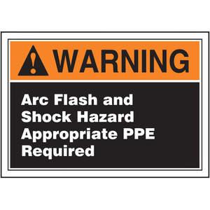 ACCUFORM SIGNS LELC376 Label 3-1/2 x 5 Warning Arc Flash And | AC6THX 36A922