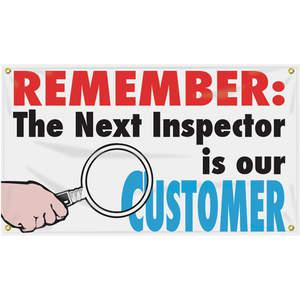 ACCUFORM SIGNS MBR408 Banner „Remember The Inspector“ 24 x 48 Zoll | AC4XGJ 31A699