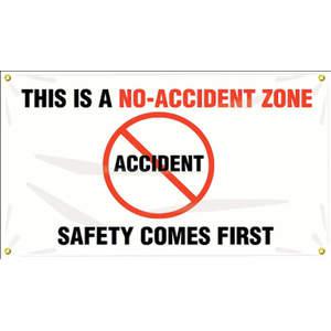 ACCUFORM SIGNS MBR414 Banner „This Is No-Unfall“, 24 x 48 Zoll | AC4XGQ 31A706